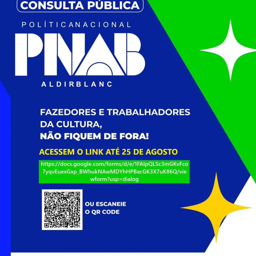 Consulta Pública Política Nacional Aldir Blanc - PNAB